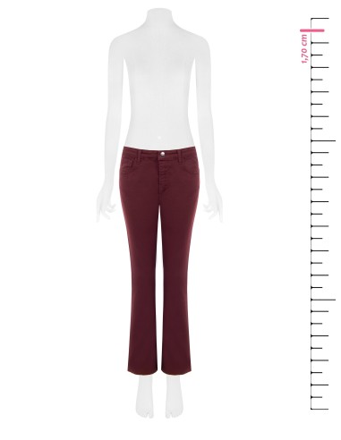 Flared stretchjeans met onafgewerkte zomen Rinascimento