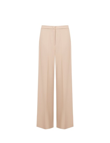 Pantalon palazzo en tissu cady sans poches Rinascimento