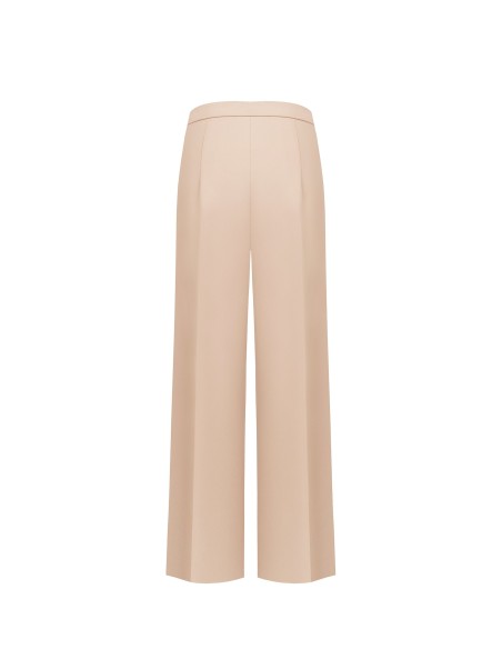 Pantalon palazzo en tissu cady sans poches Rinascimento