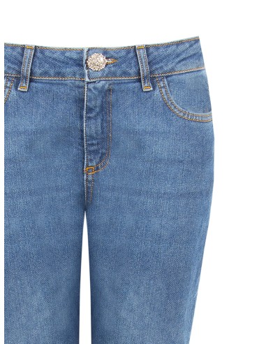 Jean droit extensible, délavage moyen, Rinascimento