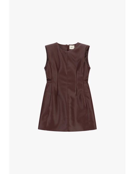 Robe courte sans manches avec coutures structurées Dixie
