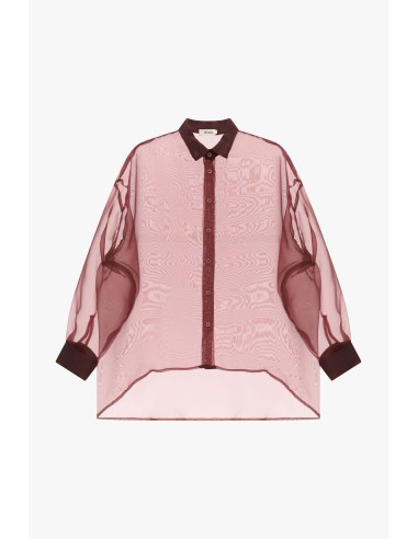 Transparante oversized blouse met wijde mouwen Dixie