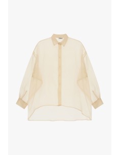Chemisier oversize transparent à manches amples Dixie