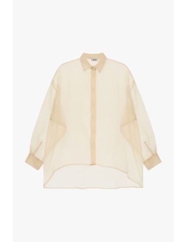 Transparante oversized blouse met wijde mouwen Dixie