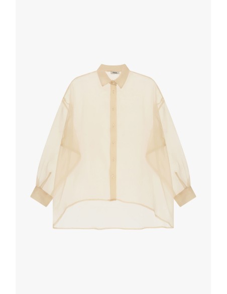 Chemisier oversize transparent à manches amples Dixie