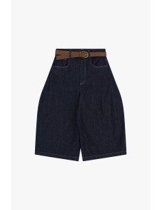 Short met hoge taille, riem en wijde pijpen Dixie