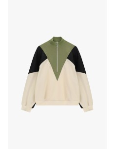 Sweat zippé sans capuche avec détails géométriques Dixie 2