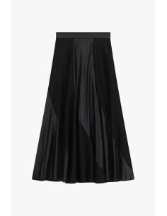 Jupe midi à empiècements brillants Dixie