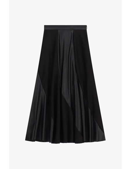 Jupe midi à empiècements brillants Dixie