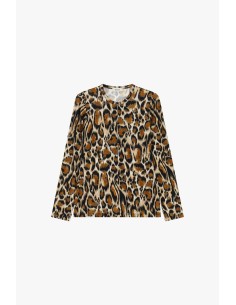 Dixie T-shirt met lange mouwen en dierenprint