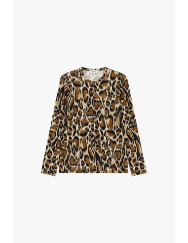 Dixie T-shirt met lange mouwen en dierenprint