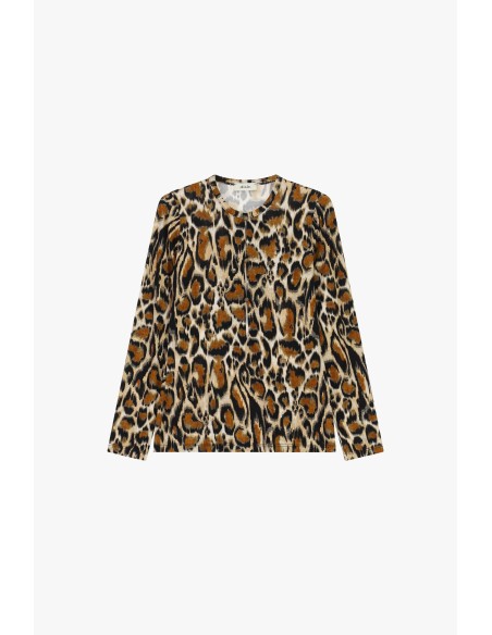 T-shirt à manches longues à motif animalier Dixie