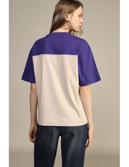T-shirt à imprimé tigre et fleurs à manches courtes Dixie