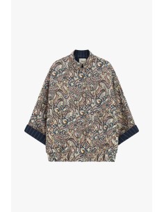 Bomberjack met paisleyprint en wijde mouwen Dixie