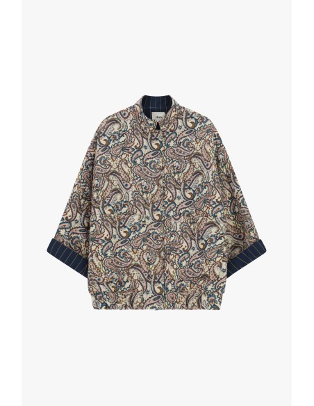 Bomber à motif cachemire et manches amples Dixie