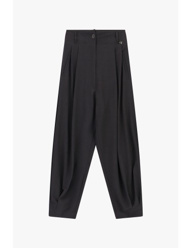 Wijde broek met plooien aan de voorkant en normale taille Dixie