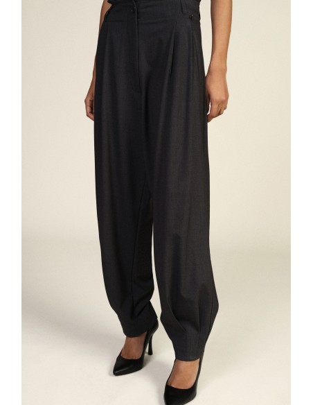 Pantalon large à plis sur le devant et taille regular Dixie