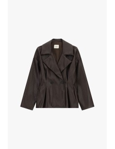 Veste effet cuir croisée à motif géométrique Dixie 2