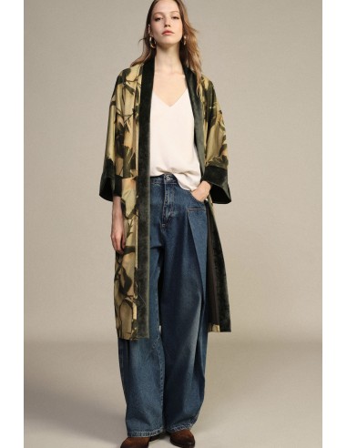 Manteau duster à motif floral avec poches avant Dixie