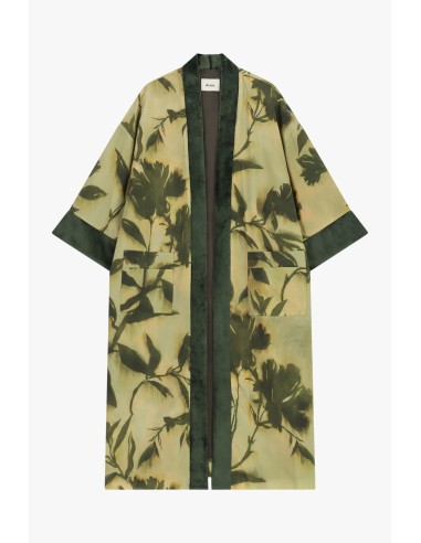 Manteau duster à motif floral avec poches avant Dixie