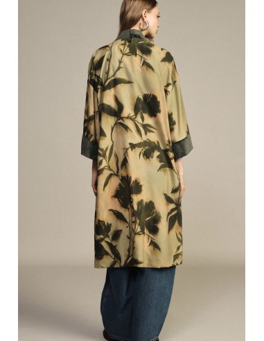 Manteau duster à motif floral avec poches avant Dixie