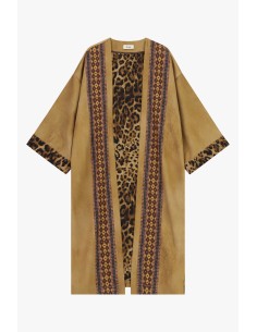 Manteau duster Dixie à imprimé animalier et motif floral 2