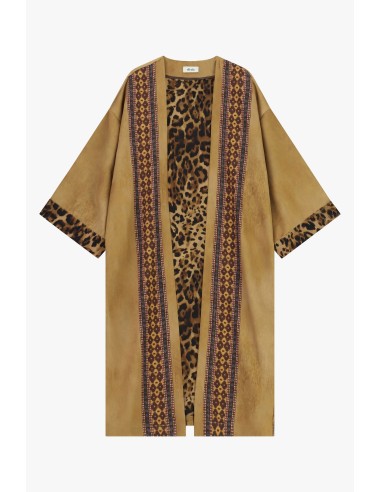 Manteau duster Dixie à imprimé animalier et motif floral