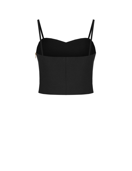 Crop top bustier en tissu technique Rinascimento