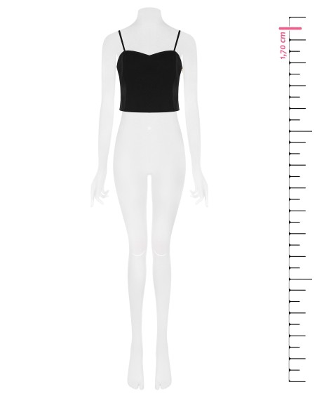 Bandeau-croptop van technische stof van Rinascimento