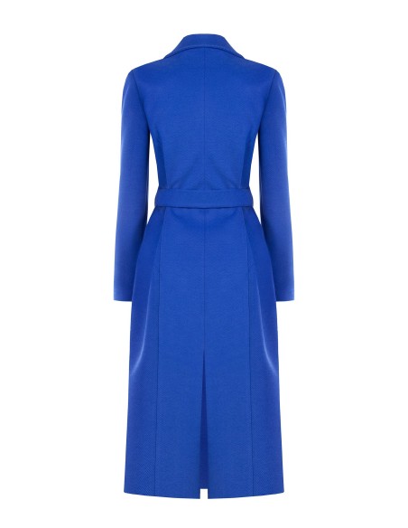 Manteau en drap à coupe droite avec ceinture assortie Rinascimento