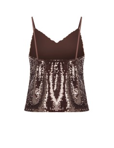 Top A Débardeur Avec Décolleté En V Et Broderie De Paillettes Rinascimento 2