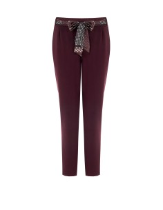 Pantalon skinny en polyviscose avec élastique au dos et foulard logoté Rinascimento 2