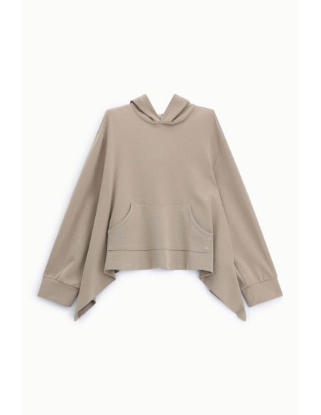 Sweat à capuche avec ourlet asymétrique S’il vous plaît