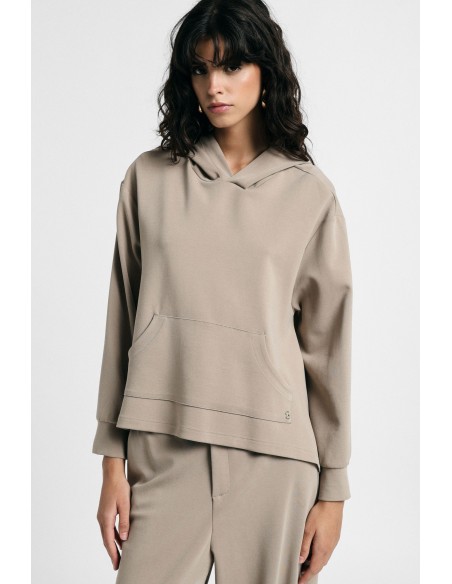 Sweat à capuche avec ourlet asymétrique S’il vous plaît