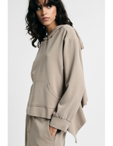Hoodie met asymmetrische zoom alstublieft