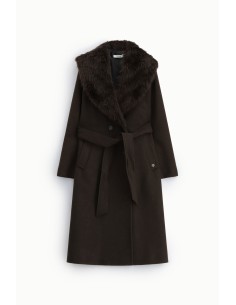 Manteau long avec col maxi en fourrure, s’il vous plaît 2