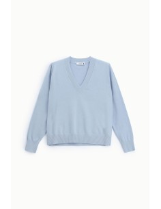 Pull col en V coupe regular en maille, s’il vous plaît 2