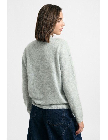 Pull à col rond avec bord côtelé, s’il vous plaît