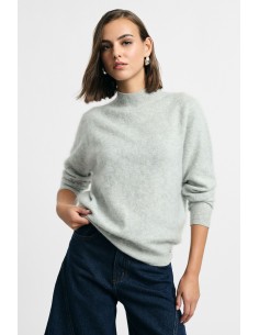 Pull à col rond avec bord côtelé, s’il vous plaît