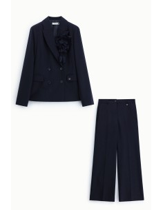 Ensemble pantalon croisé avec détail floral d’ 2
