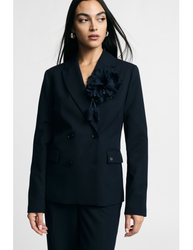 Ensemble pantalon croisé avec détail floral d’