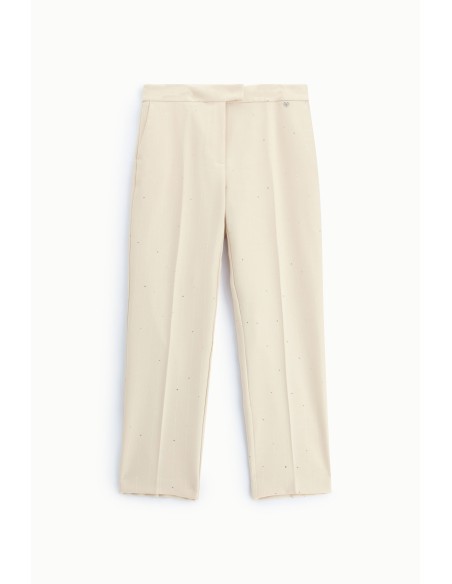 Pantalon cigarette habillé à motif rayé, s’il vous plaît