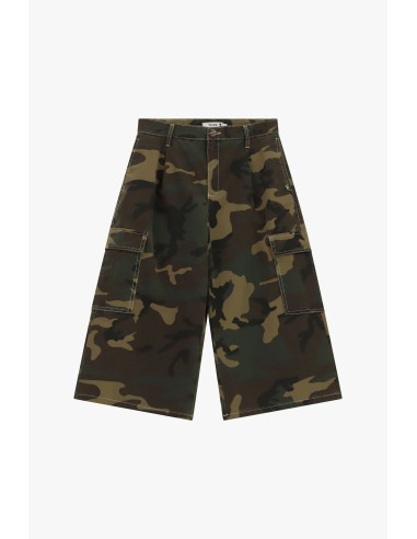 Camouflage Cargo-bermuda met zijzakken alstublieft