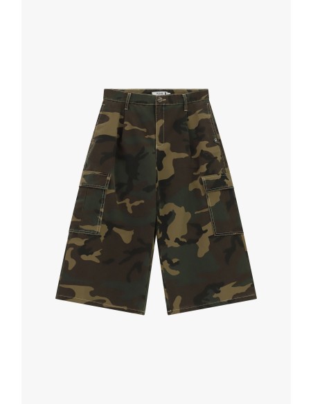 Bermuda cargo à imprimé camouflage avec poches latérales Please