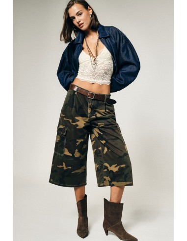 Camouflage Cargo-bermuda met zijzakken alstublieft