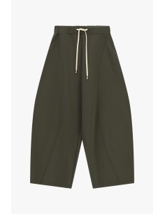 Pantalon palazzo cropped avec cordon de serrage à la taille.