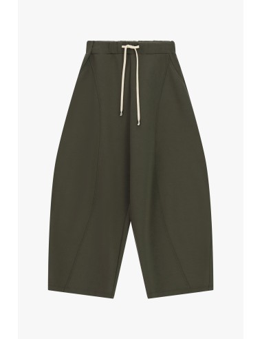 Pantalon palazzo cropped avec cordon de serrage à la taille.