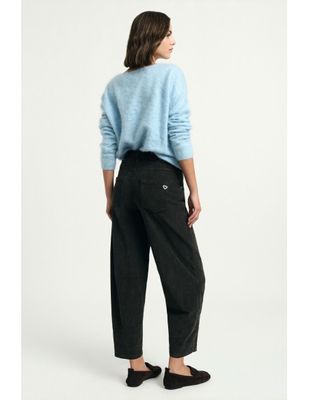 Please jeans in balloon fit met normale taille en plooien aan de voorkant