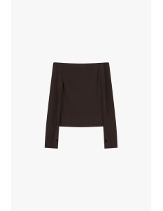 Pull à épaules dénudées à manches longues, s’il vous plaît 2