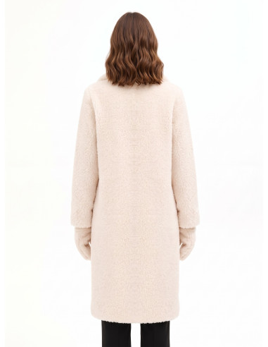 Manteau long en fausse fourrure avec gants assortis Rinascimento